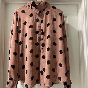 Polka Dot Button Up